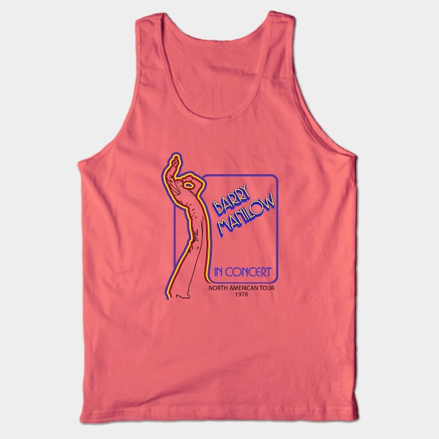 Barry Manilow In Concert 78 Tank Top by Chewbaccadoll